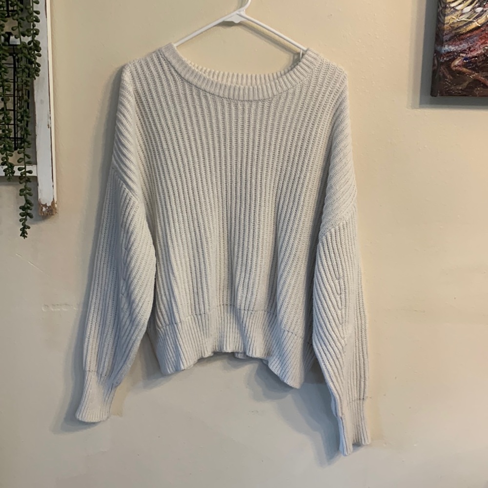 A New Day - Cropped white sweater